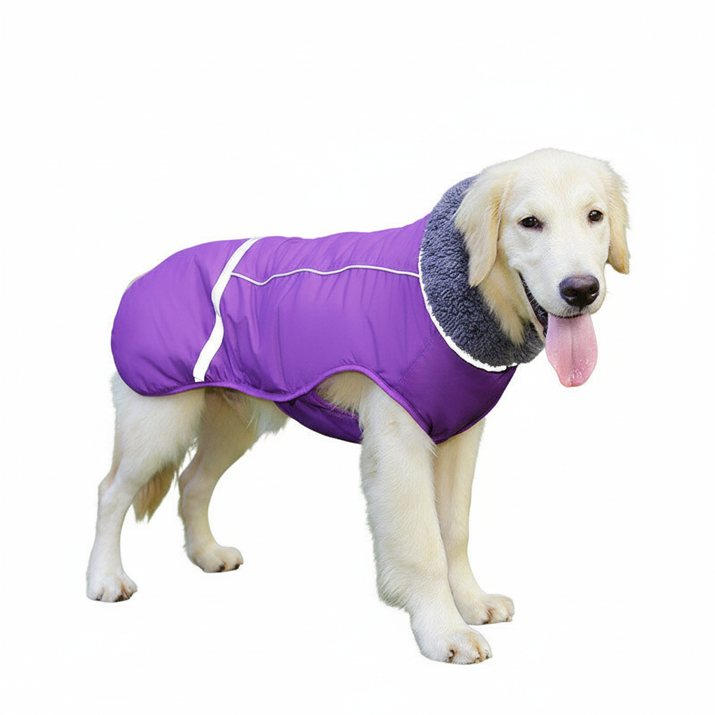 Waterproof Dog Coat for Large Dogs – Reflective Insulated Winter Jacket