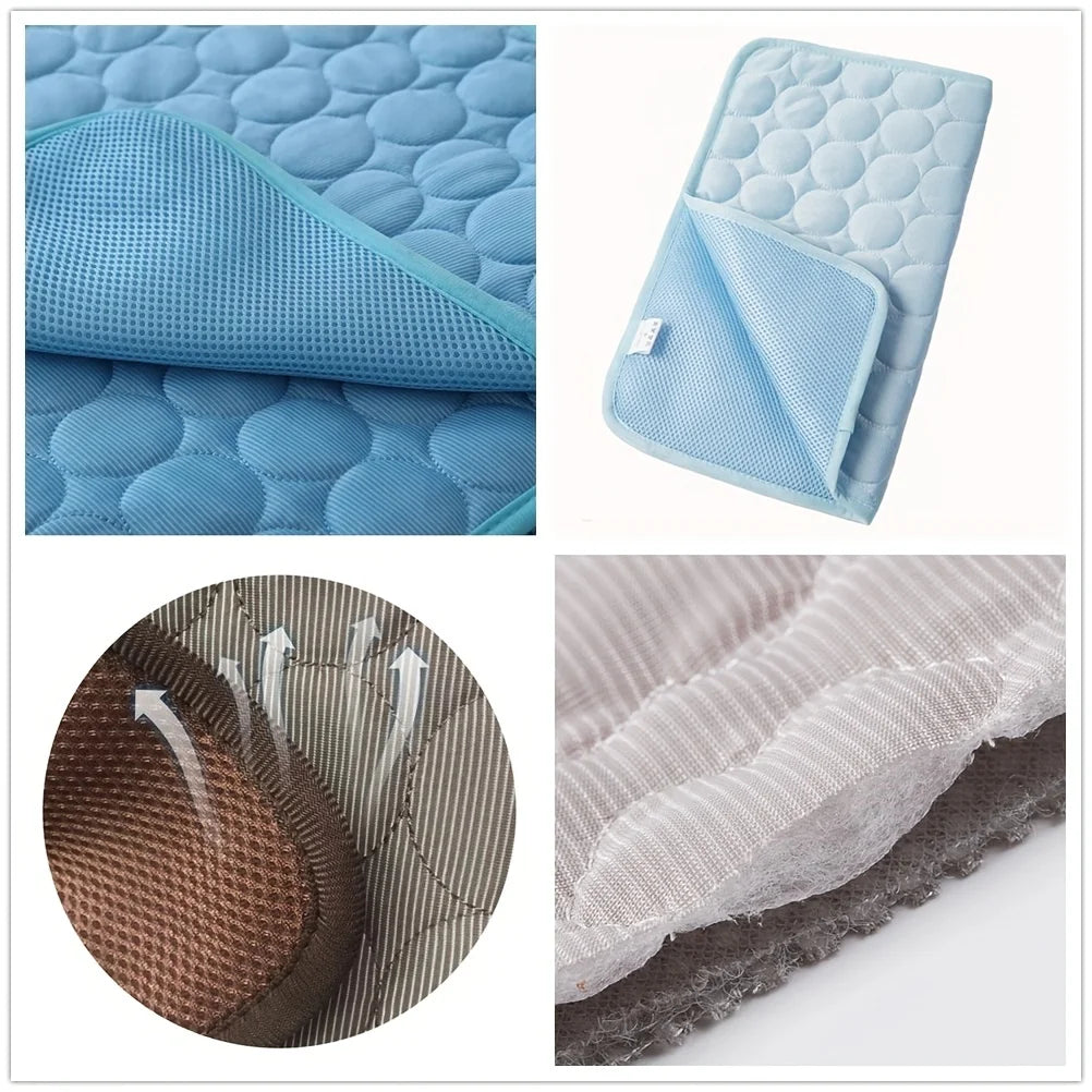 Cooling Dog Mat – Self-Cooling Pet Bed for Summer Comfort