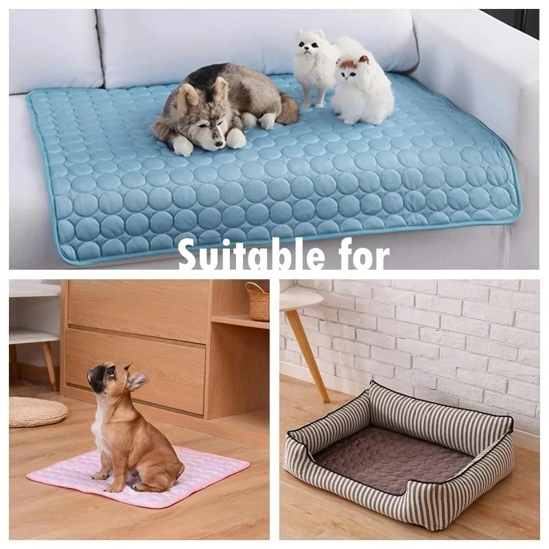 Cooling Dog Mat – Self-Cooling Pet Bed for Summer Comfort