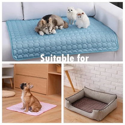 Cooling Dog Mat – Self-Cooling Pet Bed for Summer Comfort