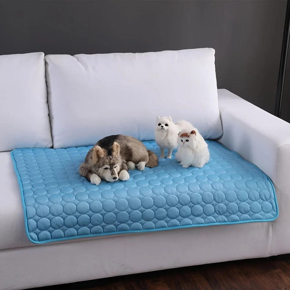 Cooling Dog Mat – Self-Cooling Pet Bed for Summer Comfort