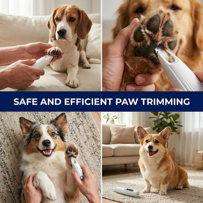 PawTrimmer Max™ Silent Dog Paw Trimmer | Low-Noise Pet Grooming Tool for Safe Paw Care