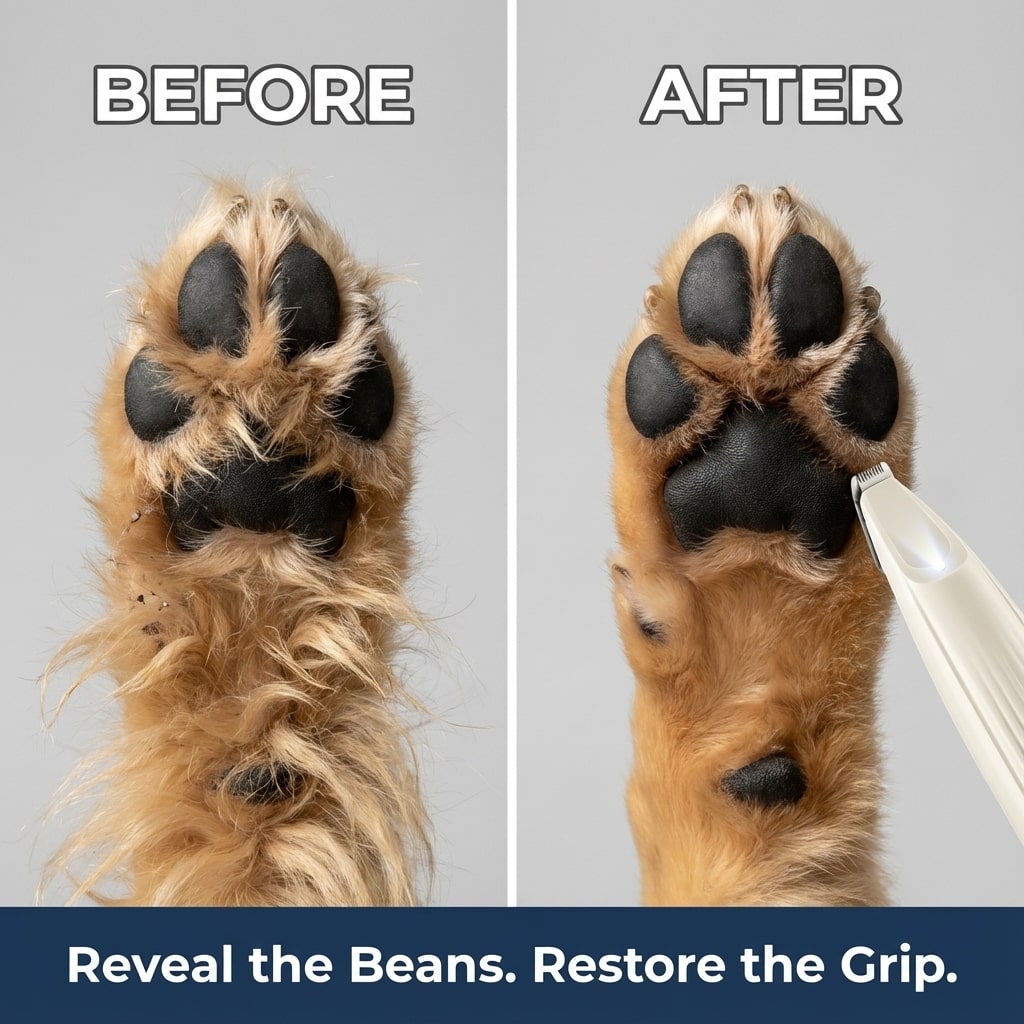 PawTrimmer Max™ Silent Dog Paw Trimmer | Low-Noise Pet Grooming Tool for Safe Paw Care