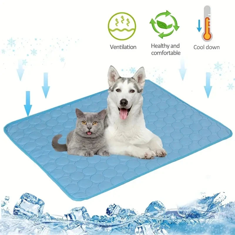 Cooling Dog Mat – Self-Cooling Pet Bed for Summer Comfort
