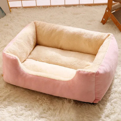 Calming Plush Cat Bed – Ultra Soft Warm Donut Nest for Cats & Small Dogs